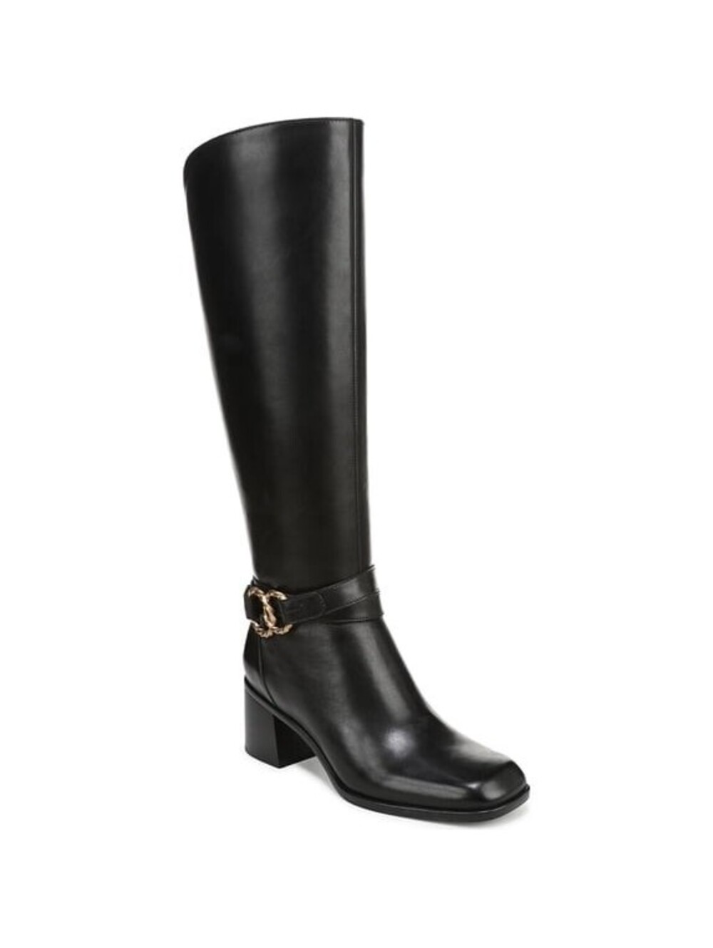 290$ Naturalizer Isabeau Knee High Boots Wide Calf Women's Size 7 US Black